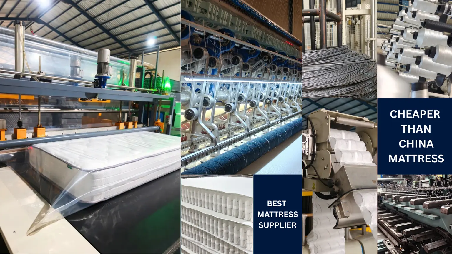 Mattress manufacturing factory in Indonesia