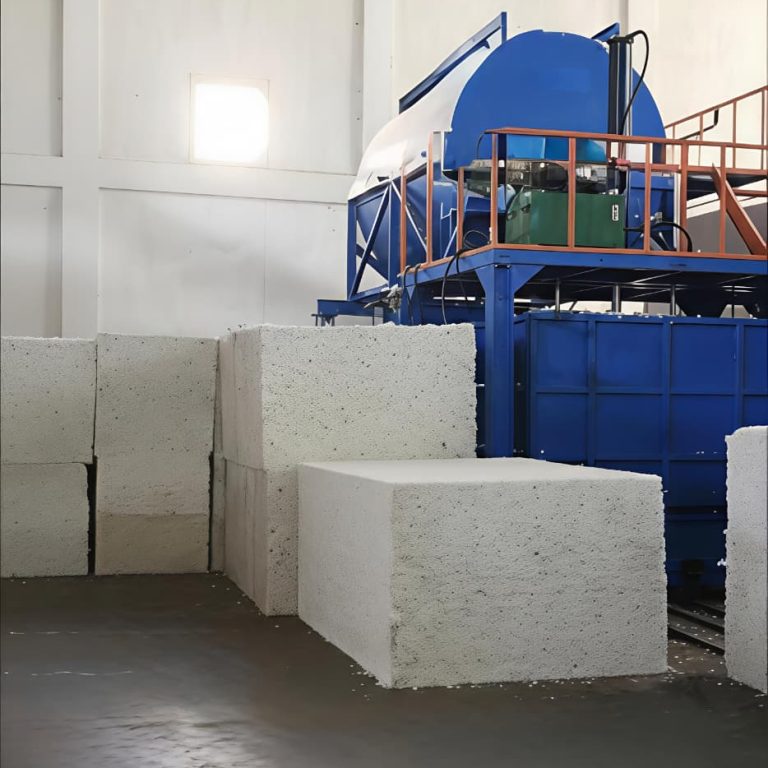 Foam blocks prepared for mattress production