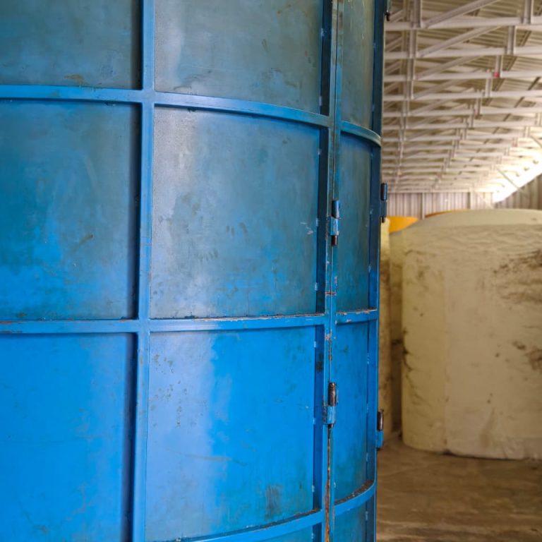 Foam stock in the mattress production facility
